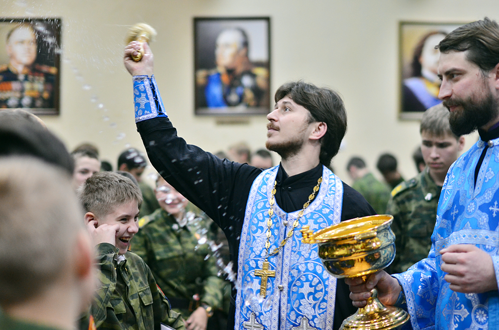 Празднование Покрова Пресвятой Богородицы в Московском казачьем кадетском корпусе им. М.А. Шолохова