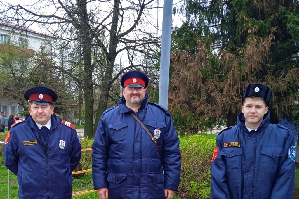 Казаки приняли участие в охране порядка