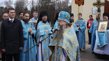 Чудотворная икона, написанная на священной горе Афон, прибыла в подмосковную Рузу