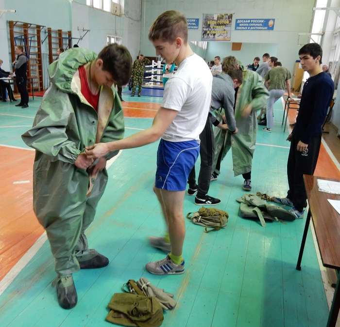 Калужские казаки на соревнованиях в ДОСААФ