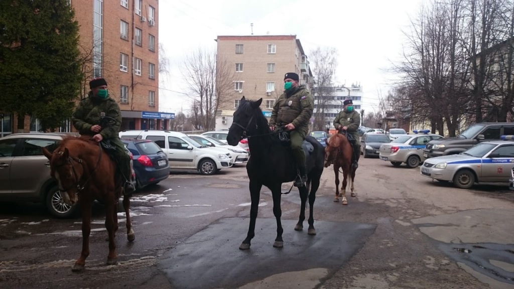 Казаки в Павловском Посаде помогают пожилым людям и многодетным семьям