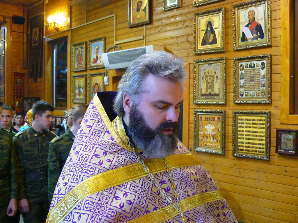 Таинство Соборования в храме св. равноап. кн. Владимирапри МПКУ им. М.А. Шолохова ВВ МВД РФ