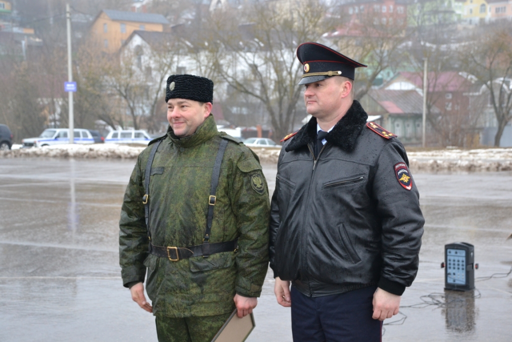 Казаков-дружинников Калужского ОКО ВКО ЦКВ наградили за службу