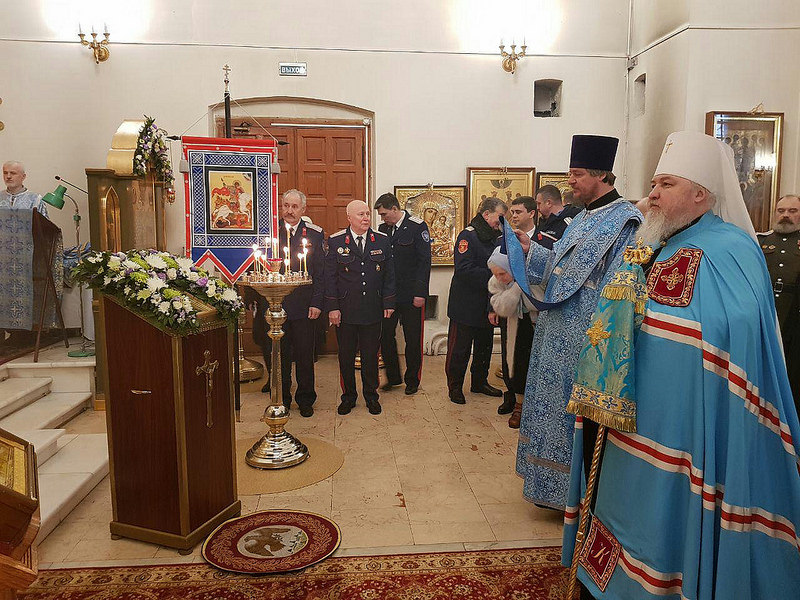3 февраля 2017 года в день Престольного праздника казачьего храма иконы Божией Матери «Отрада и Утешение» состоялась Божественная литургия архиерейским чином