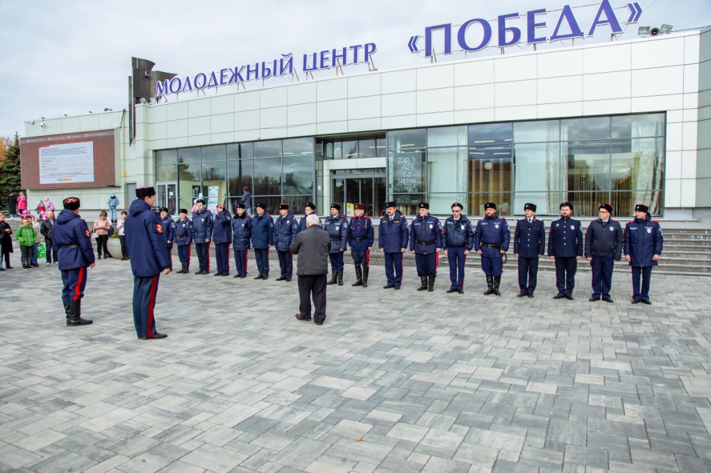 У домодедовских казаков прошел строевой смотр