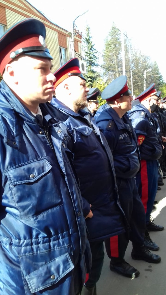 Служба казаков Домодедовского хуторского казачьего общества в праздничные дни