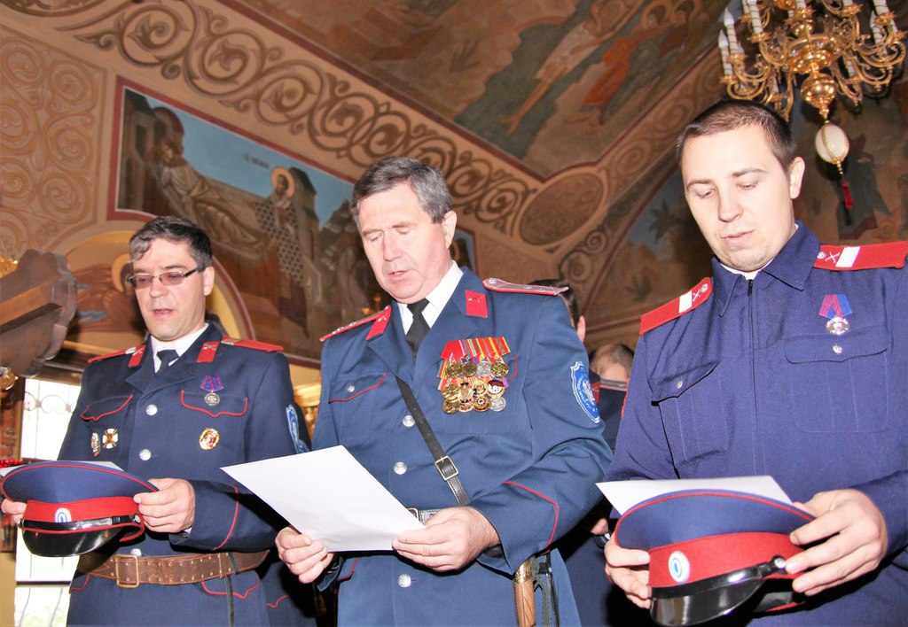 Верстание казаков в Никольском храме д. Дарьино
