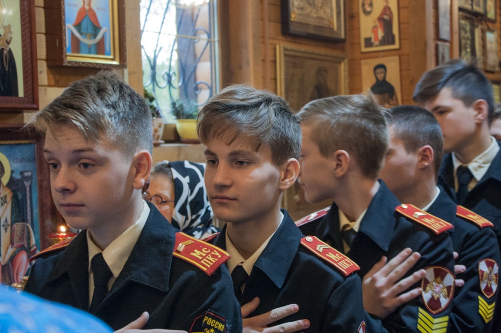 Кадетская Литургия 8-х классов Московского президентского кадетского училища им. М.А. Шолохова