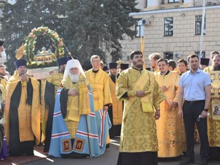 Липецкие казаки приняли участие во встрече мощей Святого благоверного великого князя Александра Невского