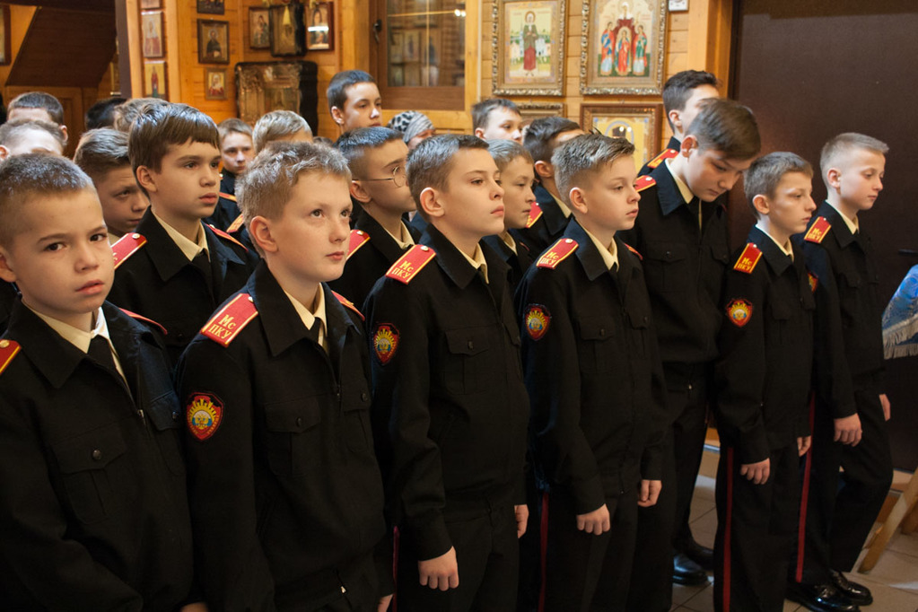 Кадетская Литургия 6-х классов Московского президентского кадетского училища им. М.А. Шолохова