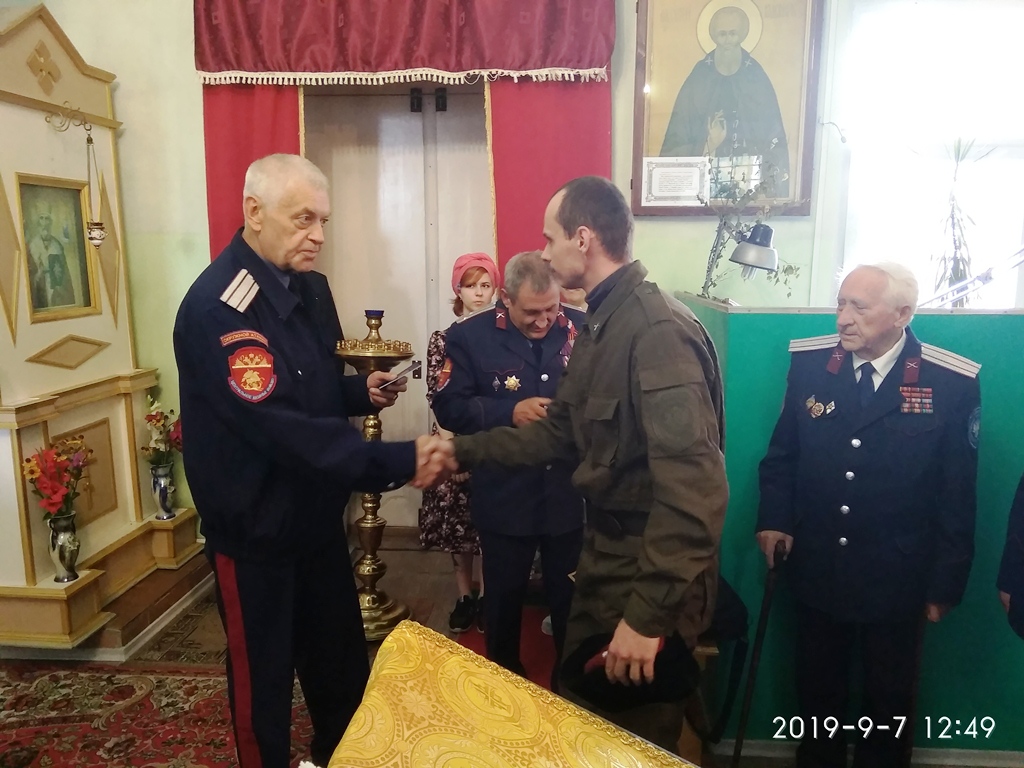 В Кольчугино состоялся отчетно-выборный круг казаков хуторского казачьего общества