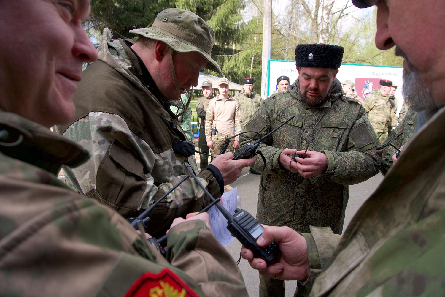 Военно-полевые сборы казаков прошли в Москве и Московской области.