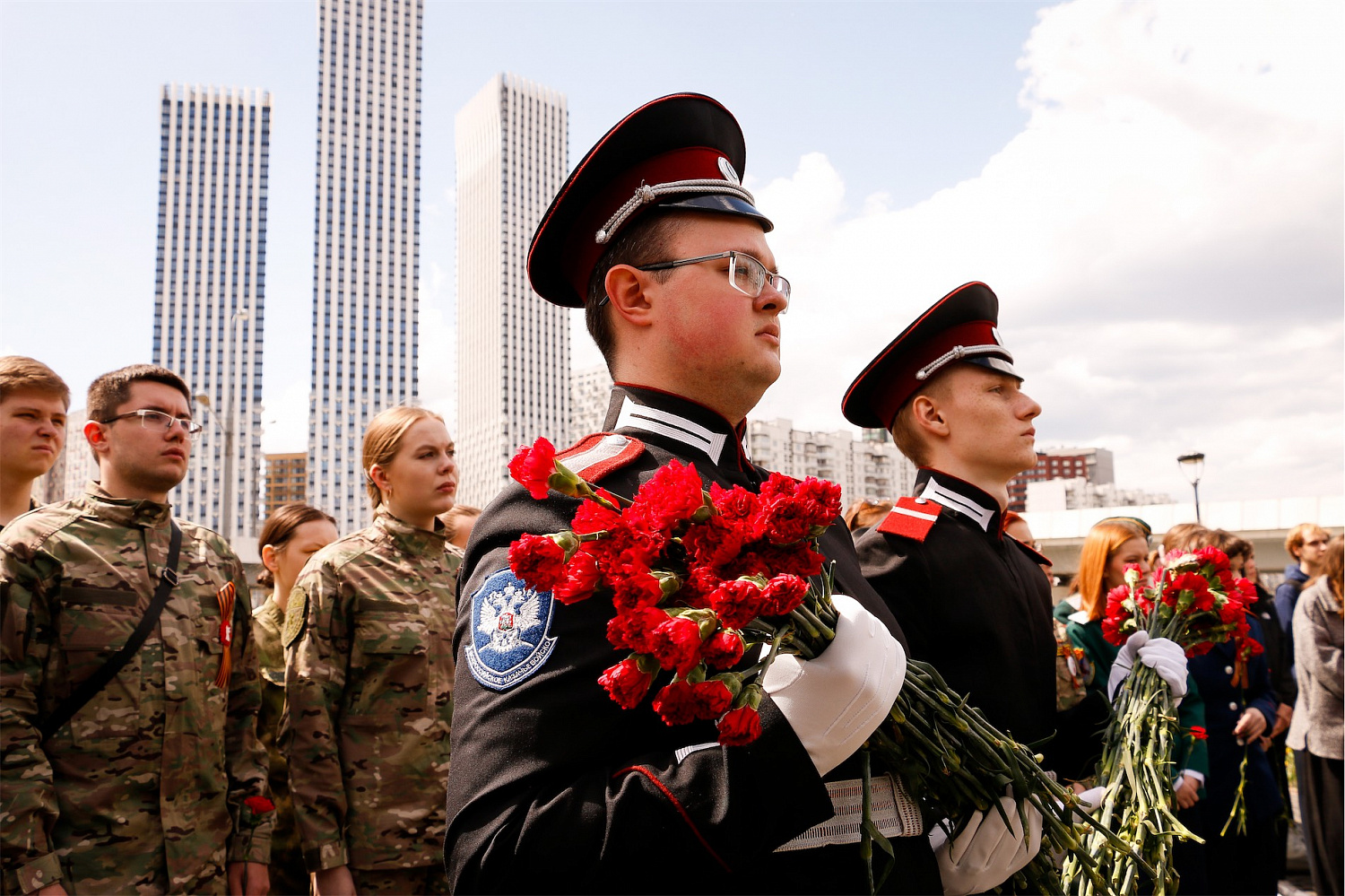 В Москве прошла акция «Цветы Победы»