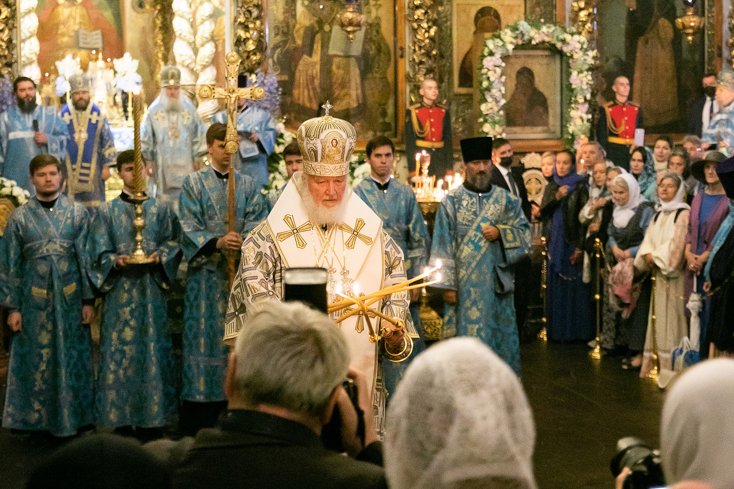 Патриаршее богослужение в Донском монастыре